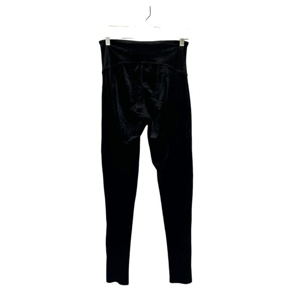 SPANX Velvet Leggings Black Size Large Velour Shaping High Waisted 2070 - Picture 3 of 7